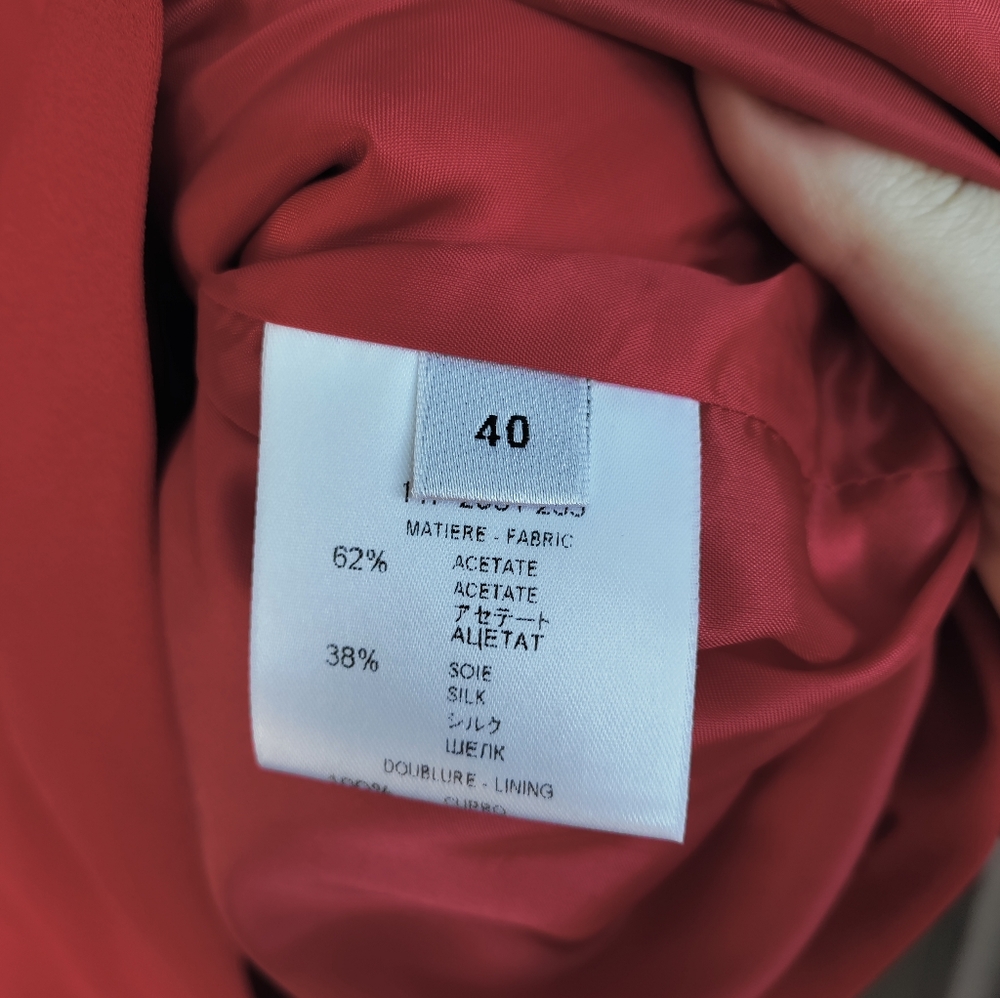 Givenchy Red Vest Dress with Back Tie - Picture 5 of 9